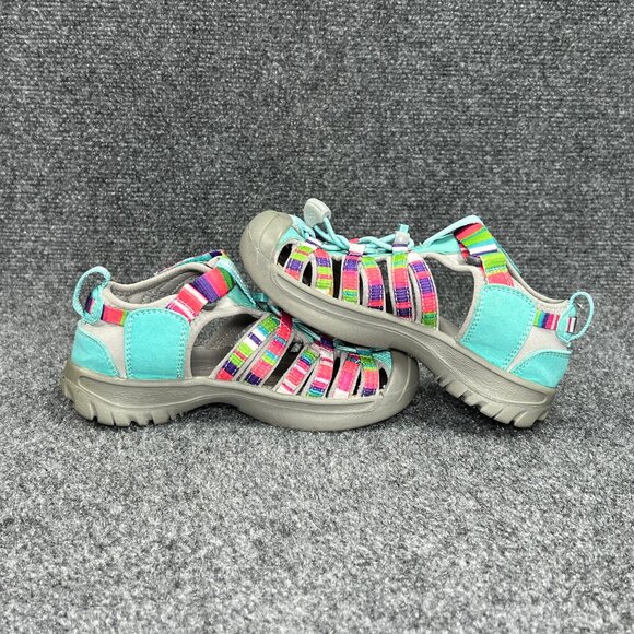 Keen Whisper Sandals Youth Size 12 Raya Fusion Turquoise Outdoor Athletic Water - Picture 7 of 11